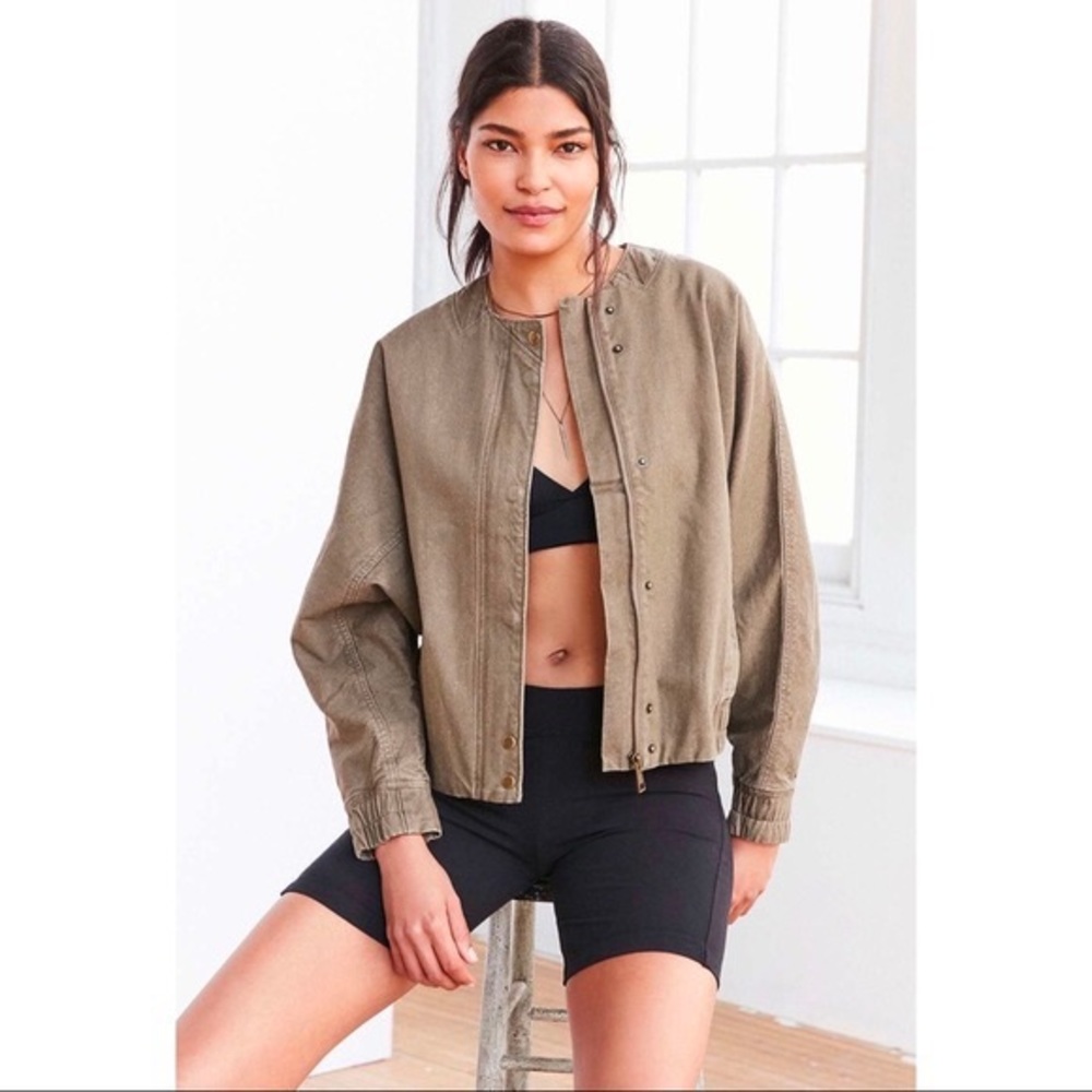 BDG Lara Dolman Utility Oversize Bomber Jacket